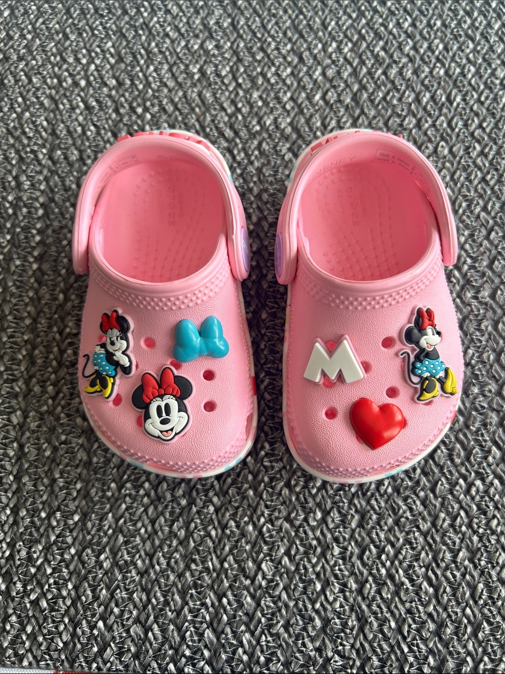 Pink Minnie Mouse Kids Crocs Shoes